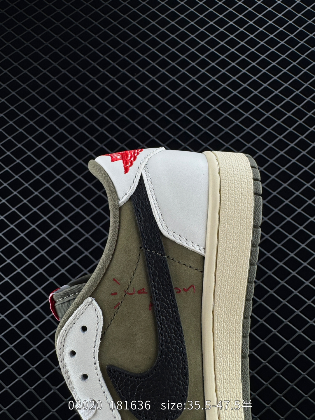 fragment design x Travis Scott x Nike Air Jordan 1 Low OG SP”Black/Green Toe“